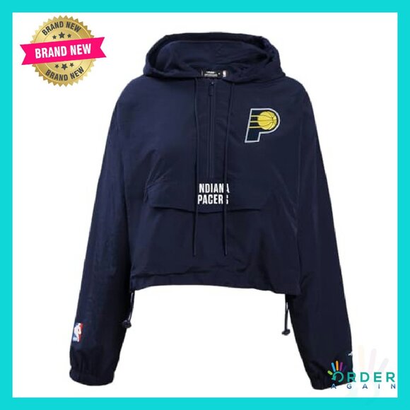 NBA Classic Wind Jacket Retro Sportswear Chic Lightweight 1/2 Zip Urban Fashion - Picture 2 of 8